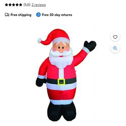 8’ LED Inflatable Santa