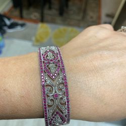 Sapphire Pink Bracelet