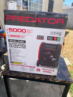 PREDATOR 5000 Watt Dual-Fuel SUPER QUIET Inverter Generator with Remote Start and CO SECURE Technology, California Compliant