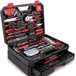 KingTool 325 Piece Home Repair Tool Kit, General Home/Auto Repair Tool Set, Toolbox Storage Case with Drawer, General Household Tool Kit - Perfect for
