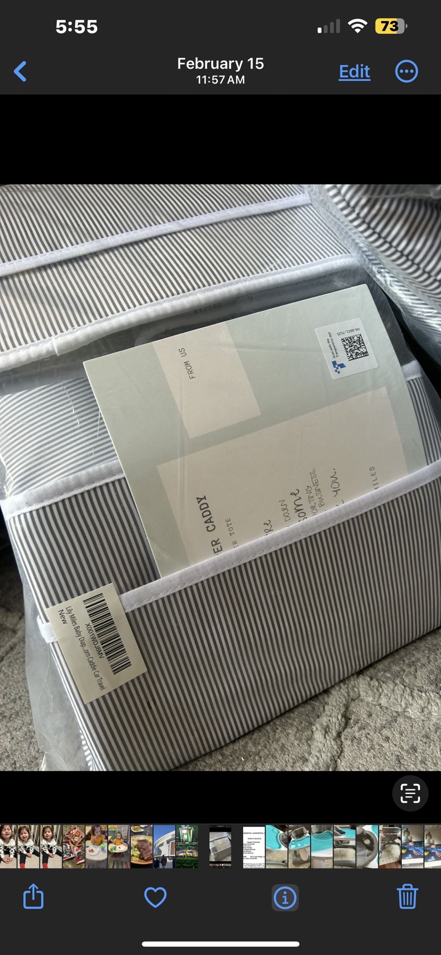 Lily Miles Diaper Caddy