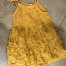 2T Yellow Toddler Summer Dress 