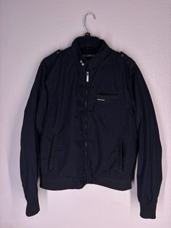 Members Only Black Bomber Jacket M