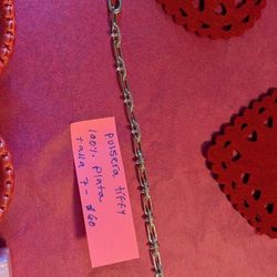 $60 . Pulsera De Plata. Tiffy.  Midida ,7