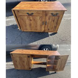 Flip-Top Rolling Kitchen Island, Desk, Table, Folding Table, Folding Desk, Convertible Table, Convertible Desk, Nightstand