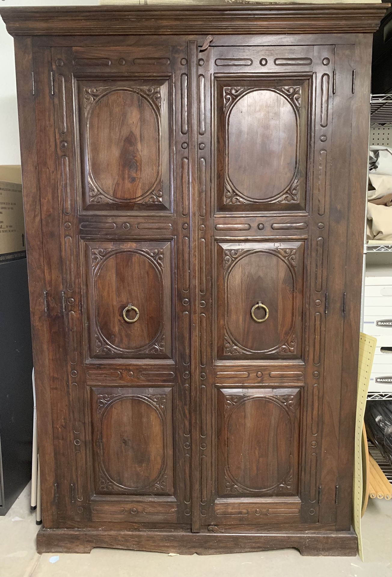 BEAUTIFULLY Crafted Rustic Wood Storage Cabinet  (Original Price $2,999)