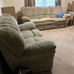 Couch & loveseat (cigarette smokers only)