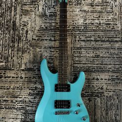 Schecter C-6 Deluxe in Aqua Electric Guitar