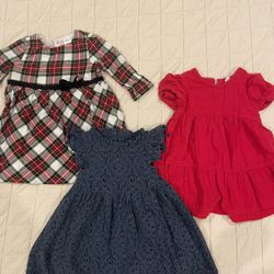 Cotton Baby Dresses 12-18 Months 