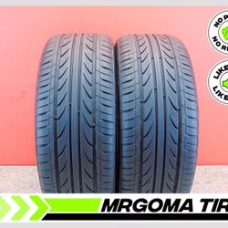 SET OF 2 DELINTE THUNDER D7 XL 225/40/19 USED  TIRES 90% LIFE DOT 2023 93W * NO PATCHES NO  REPAIRS * INSTALLATION INCLUDED * 