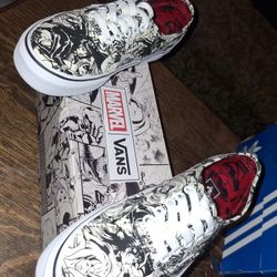 NEW AUTHENTIC-MARVEL VANS,WITH RECEIPT,MENS SIZE 6.5 AND WOMANS SIZE 8