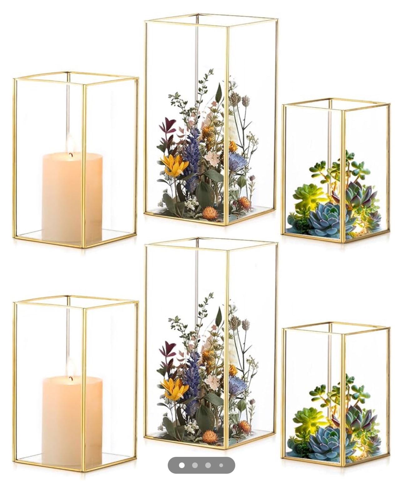 Hurricane Candle Holder Set of 6