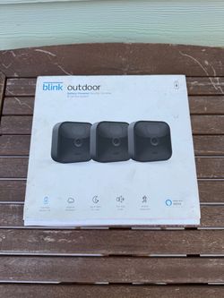 Blink Outdoor Wireless Security Camera System – 3 Cameras – New, Open Box