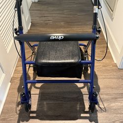 Drive Medical Rollator Walker – Model 10257BL-1 (Blue)