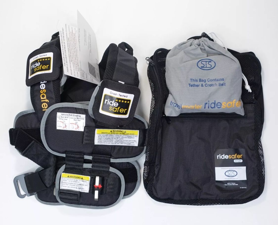 Ride Safer Delight Travel Vest Gen 5 Black Size Large 50-80 lbs JD14201BLG