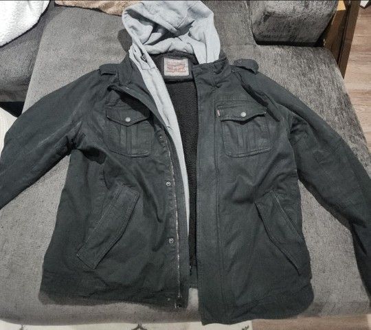 Levi's Black Hooded Jacket
