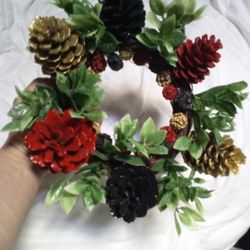 Handmade Pinecone Wreath