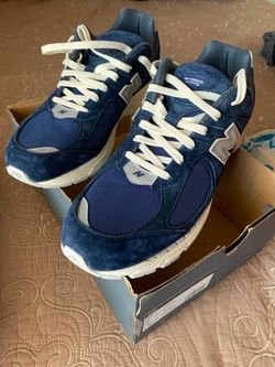 New Balance 2002r Navy Blue Suede Size 13