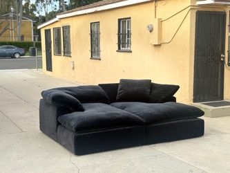 Restoration Hardware Cloud Double Chaise Lounge Couch - Delivery