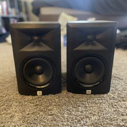 Pair of JBL 3 Series LSR305 5” Powered Studio Monitors