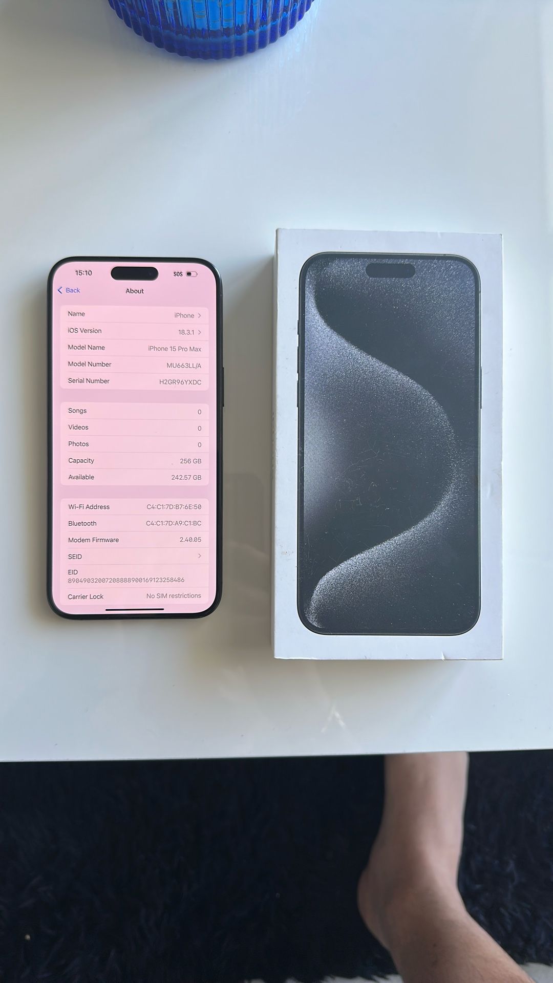 iPhone 15 Pro Max 256GB (Unlock) Like New