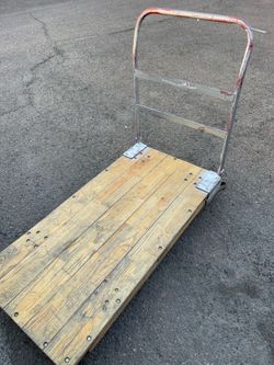 Industrial Platform Truck w/Hardwood Deck,