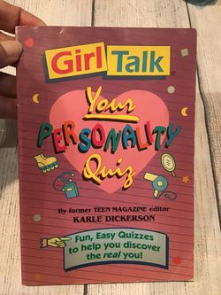 Girl Talk Your Personality Quiz 1991 Paperback -Vintage