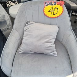 Brand New Grey Vanity Chair