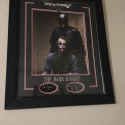 Dark knight Autographed memorabilia