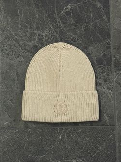 Beige Moncler Beanie Tonal