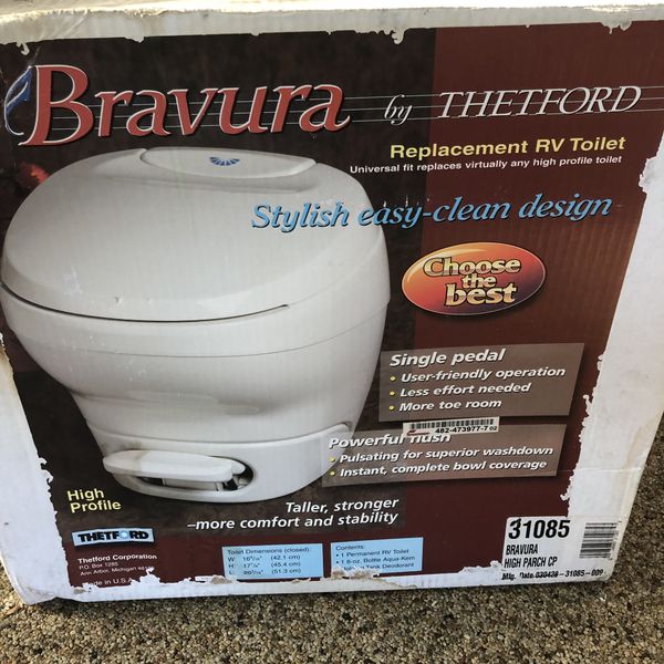 BRAVURA RV TOILET WITH SPRAY HOSE AQUA MAGIC GALAXY by THETFORD for ... BRAVURA RV TOILET WITH SPRAY HOSE AQUA MAGIC GALAXY by THETFORD for ...