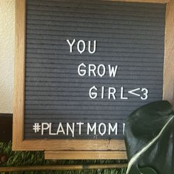 Wood Letter Board With All Letters