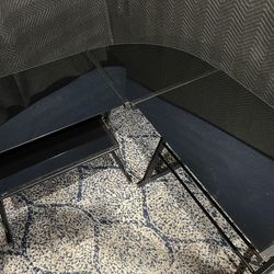L-shaped glass gaming computer desk (DELIVERY AVAILABLE)