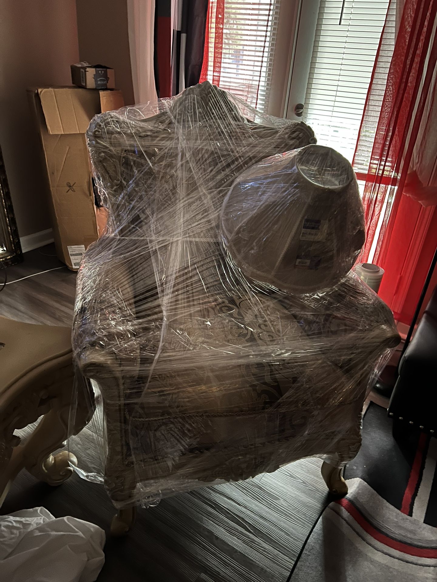 Antique Oak Custom Made Latisha Fabric