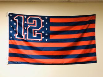 Patriots and bruins flags