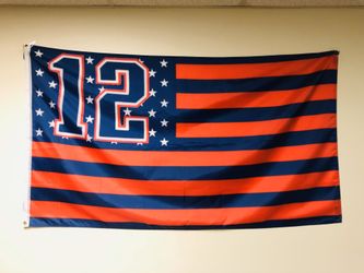 Patriots and bruins flags