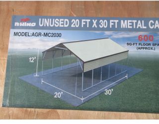 Unopened 20x30 Steel Carport