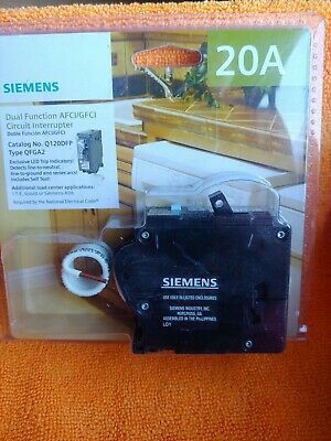 Siemens QF 20AMP 1-Pole Dual Function AFCI/GFCI Circuit Breaker