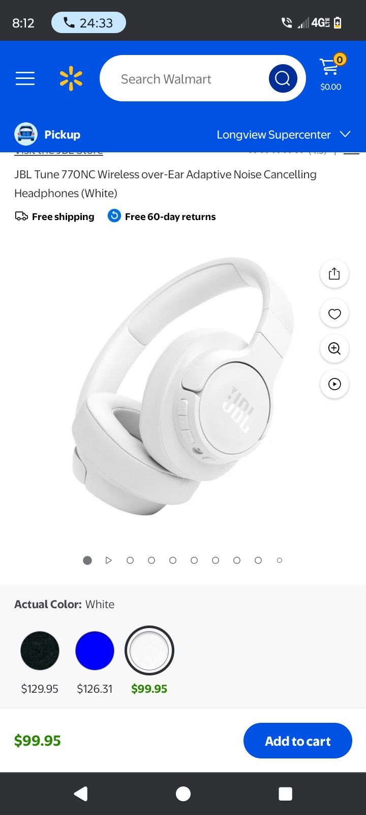 JBL TUNE 770 NC HEADPHONES