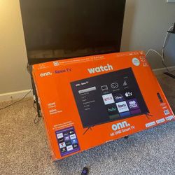 Onn Smart TV 55 inch - 1 year used so it’s likely new