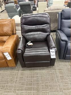 Espresso Brown Leather Power Recliner - Dark Brown | Reclining Chair | Lounge Chair