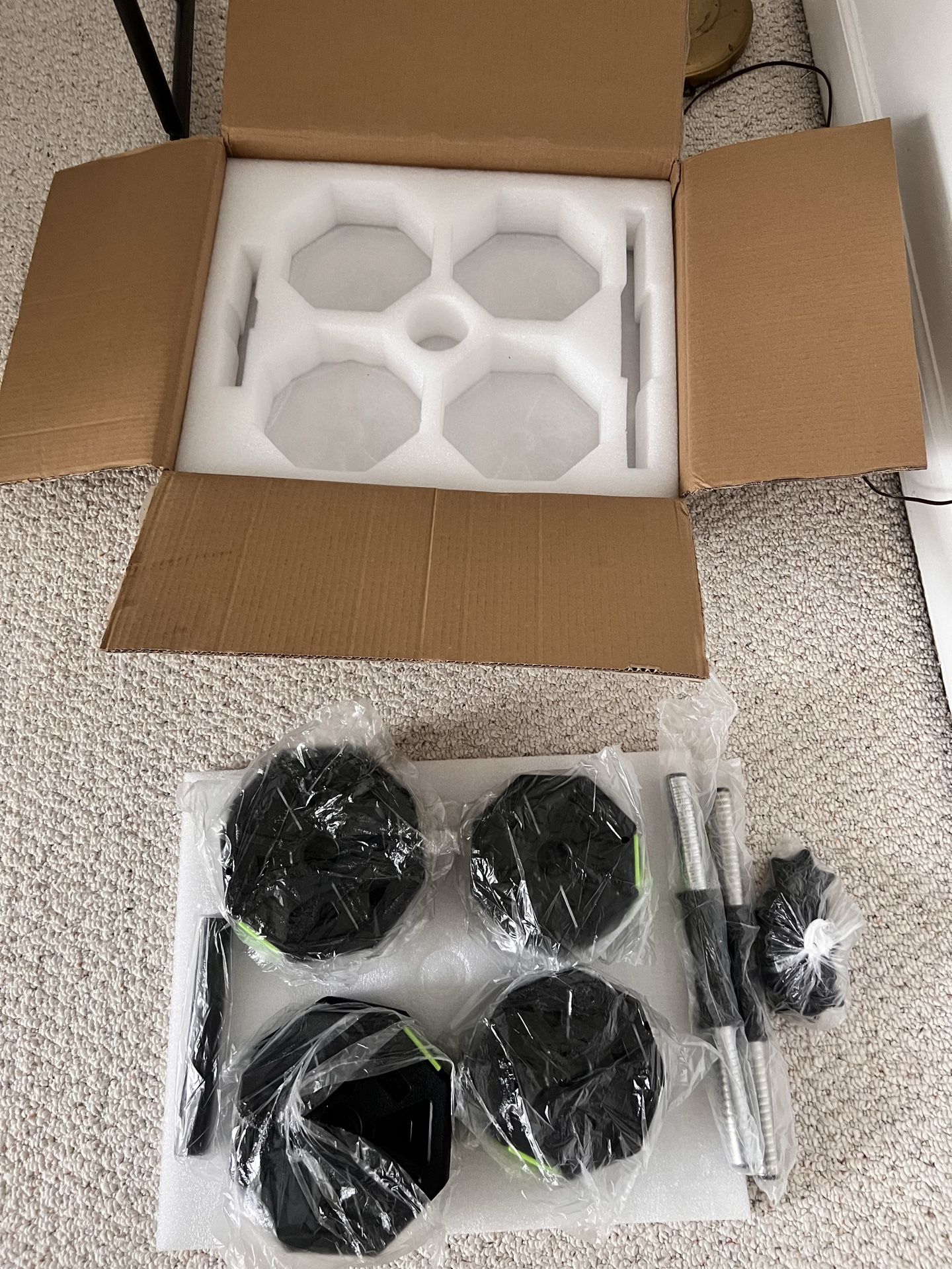 Adjustable dumbbells 30lbs