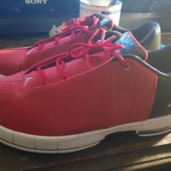 Red And White Jordan's