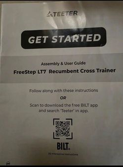 FreeStep LT7 Recumbent Cross Trainer $600