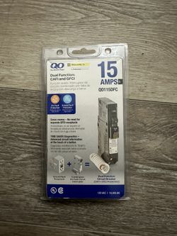 QO Square D 15 AMPS Dual Function: CAFI and GFCI QO115DFC