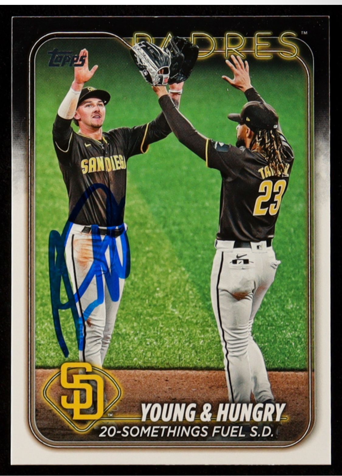 Jackson Merrill Signed 2024 Topps Update #US48 Jackson Merrill / Fernando Tatis