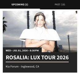 Rosalía Lux Tour Tickets