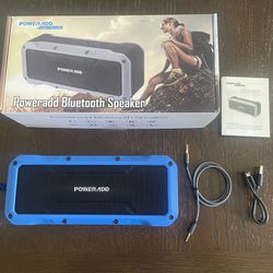 Rechargeable Waterproof Bluetooth Speaker - PowerAdd MusicFly (blue)