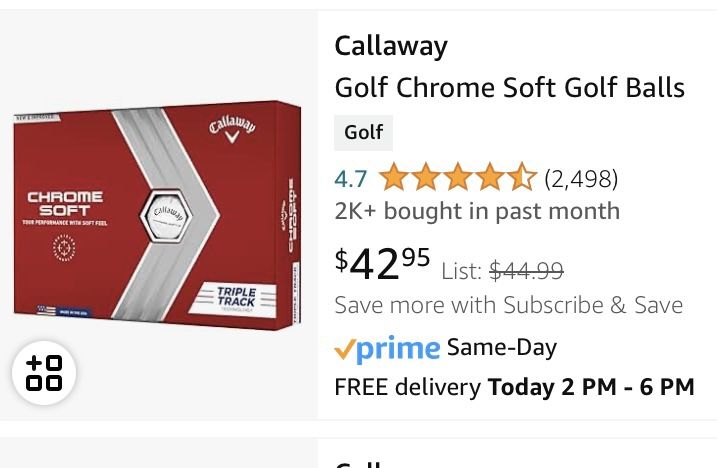 Callaway Chrome Soft Golf balls