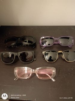 5 pair Glasses Ray ban, Versace, Wayfarer